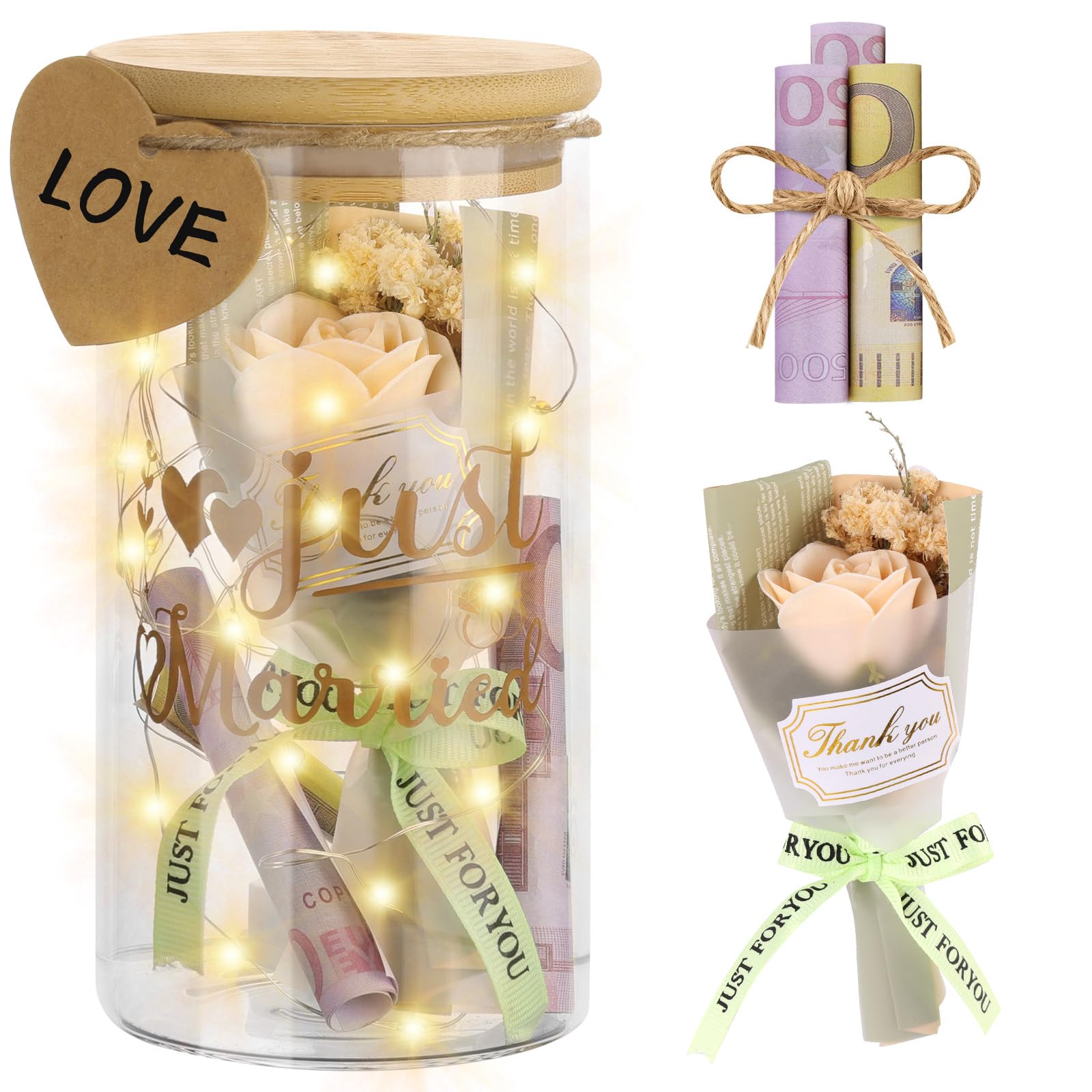 AUAUY LED Bottle Light Gifts, Wedding Gifts for Bride and Groom,Cylindrical