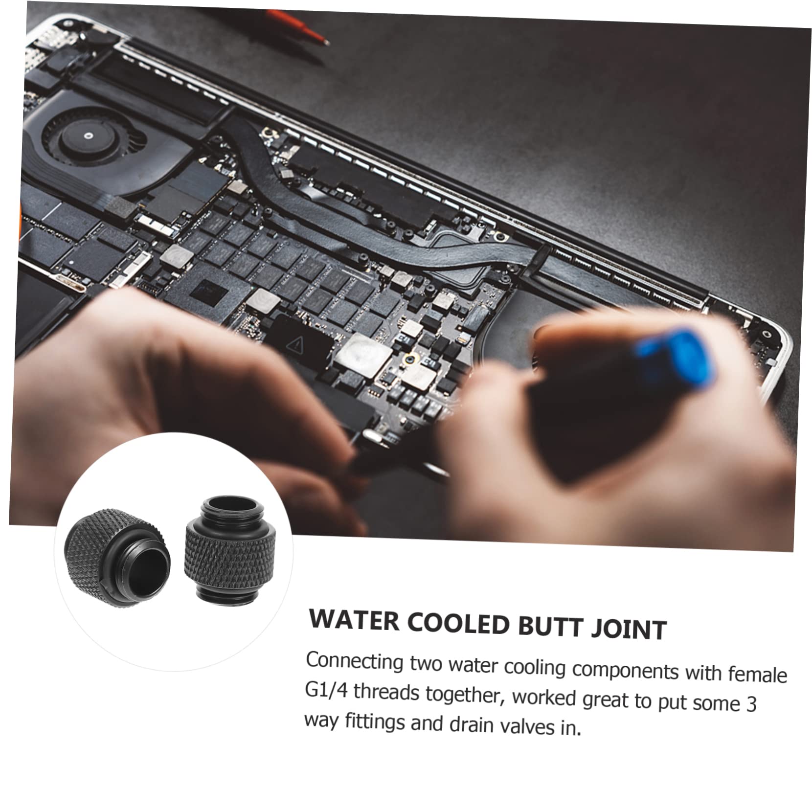 CIYODO Water Supply Line Adapter Male to Male Extender Fitting Water Cooling Extender Fittings G1/4 Thread Adapter