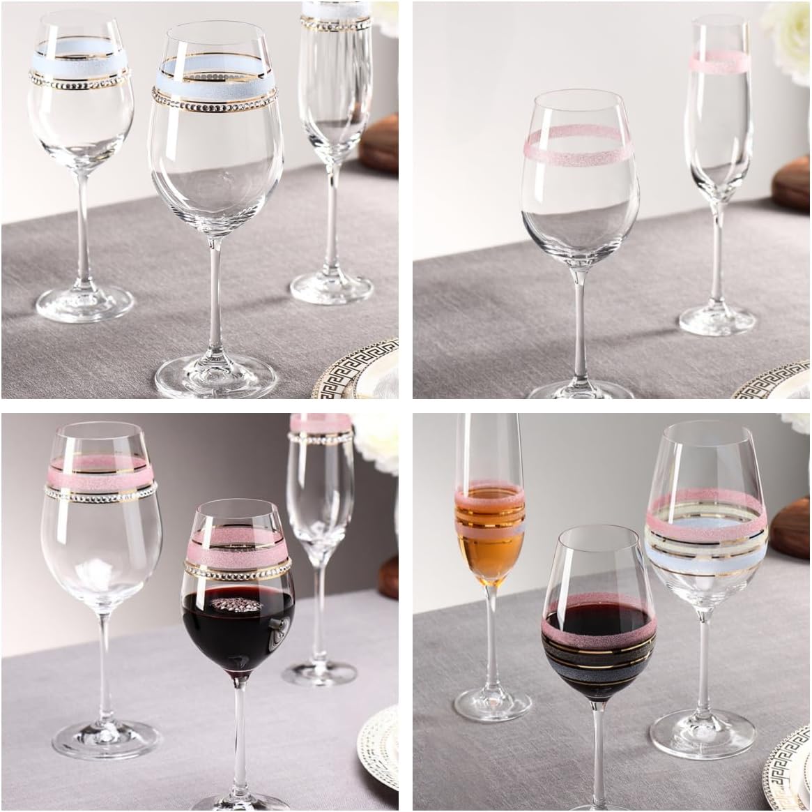 XVVX鉛フリークリスタルのワイングラス、ハイボールグラス、クリエイティブなヨーロピアンスタイル、軽量、鉛フリークリスタル、色付き、