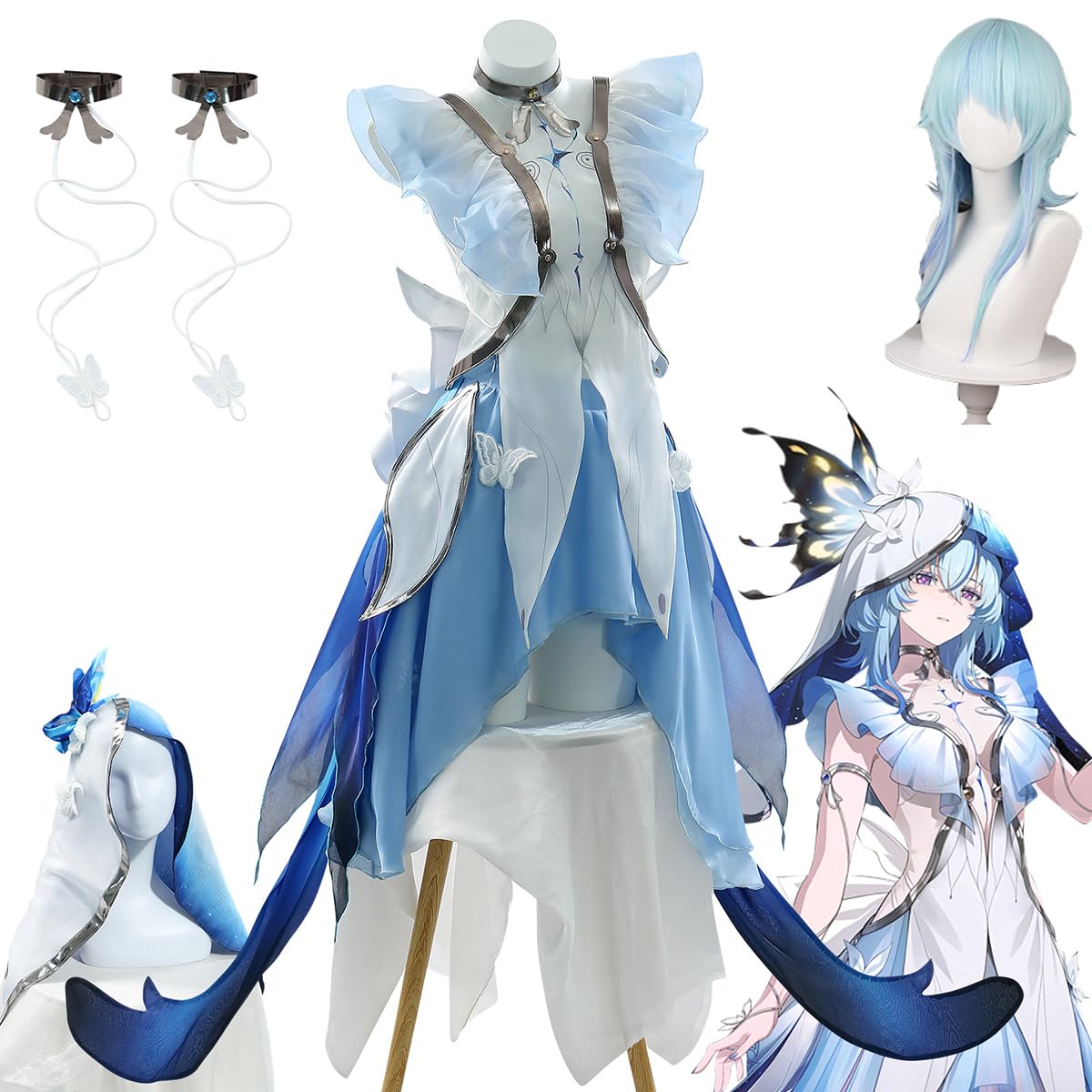 鳴潮　ショアキーパー　コスプレ衣装一式・オーダーウィッグ Amazon.co.jp: 鳴潮 ショアキーパー Cosplay 黒海岸 The Shorekeeper