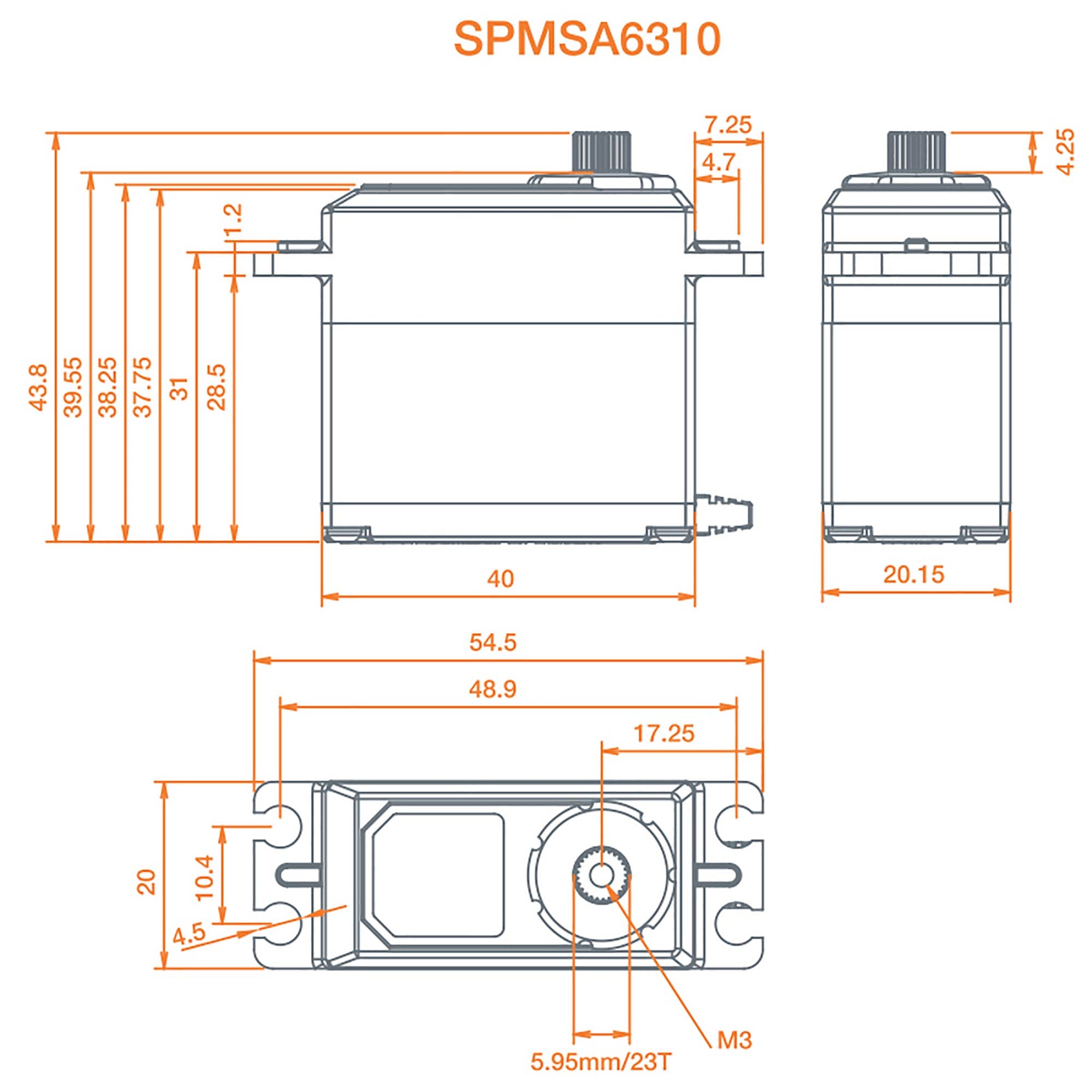Spektrum SPMSA6310 samolot, wielokolorowy