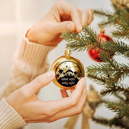 Miniatura 2 de 45 calcomanías de palabras de Navidad UV para decoración de bolas de Navidad, calcomanías inspiradas de felicitación, calcomanías impermeables de