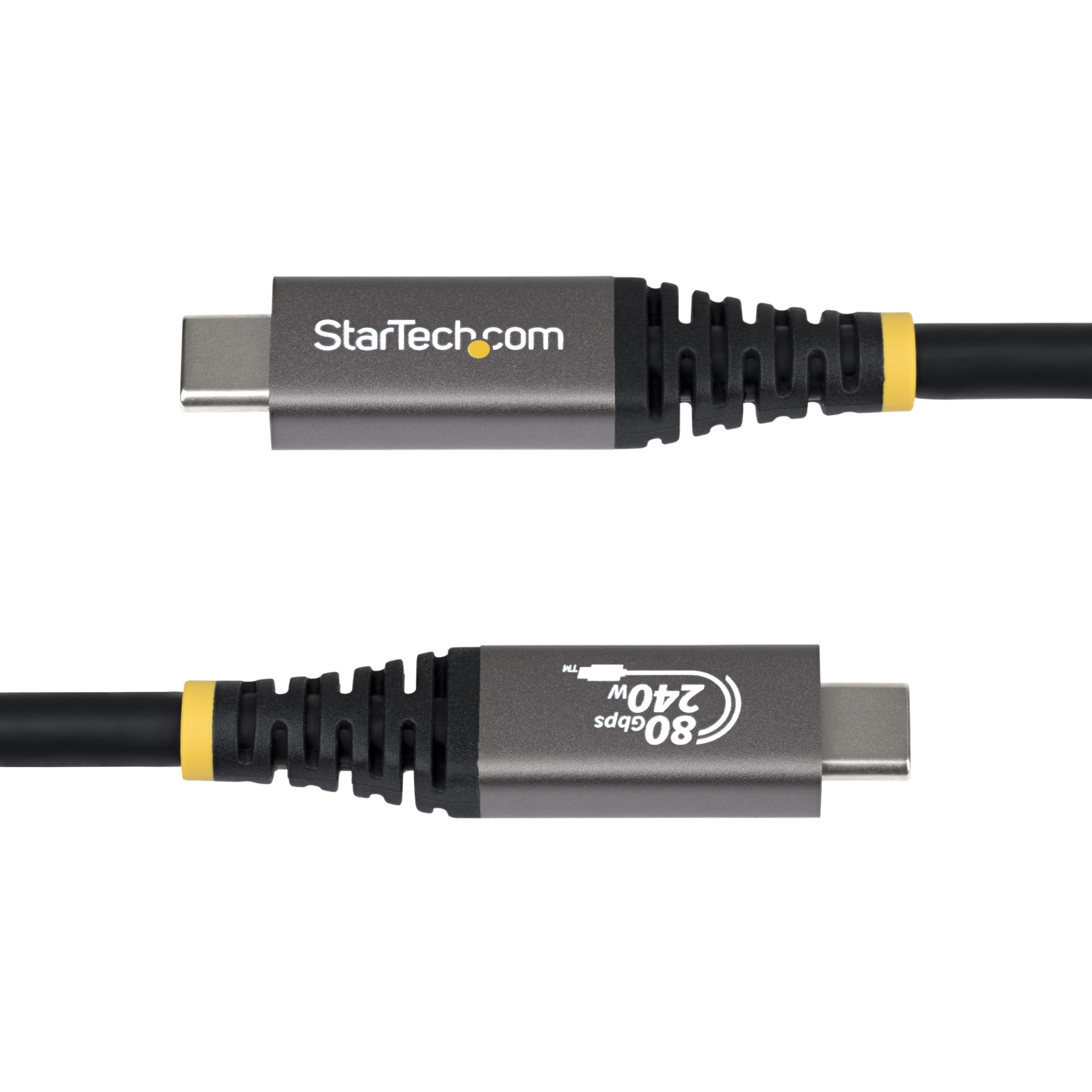 StarTech.com USB4 kabel 1,5 m, 80 Gb/s, z certyfikatem USB-IF, 240 W PD, 8K 120 Hz / 4K 240 Hz, DP2.1, kompatybilny z Thunderbolt 4