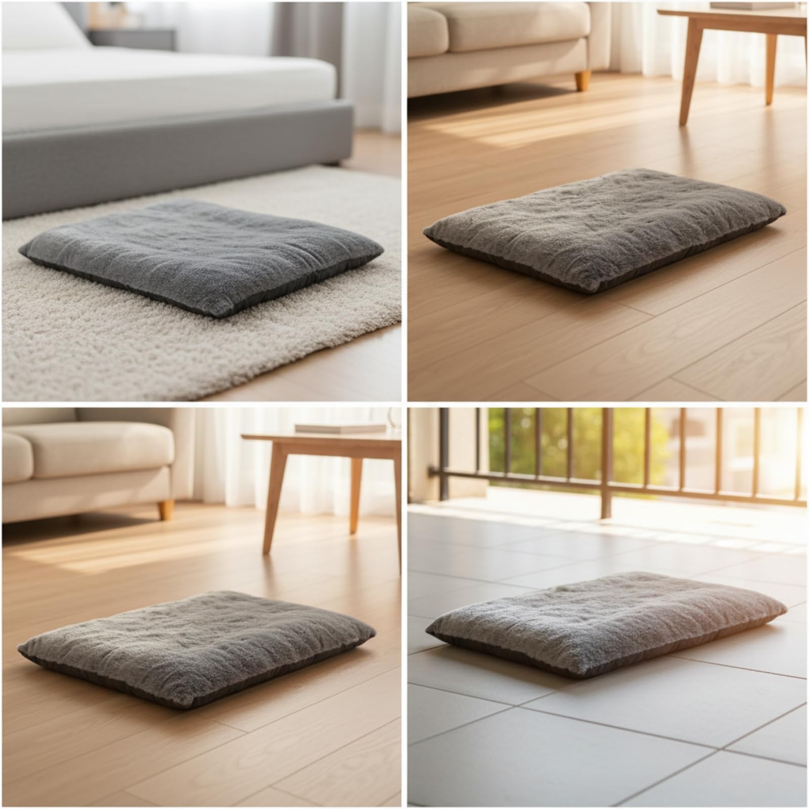 Weich selbsterwärmende Haustiermatte, Khaki, XL 72 115cm