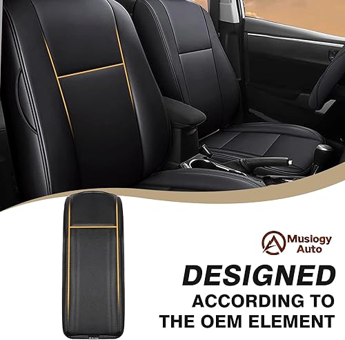 Miniatura 424 de Muslogy Funda de consola central compatible con Honda Pilot 2023 2024 2025, 2024 2025 2026 Ridgeline/Passport Accesorios para apoyabrazos, tapa