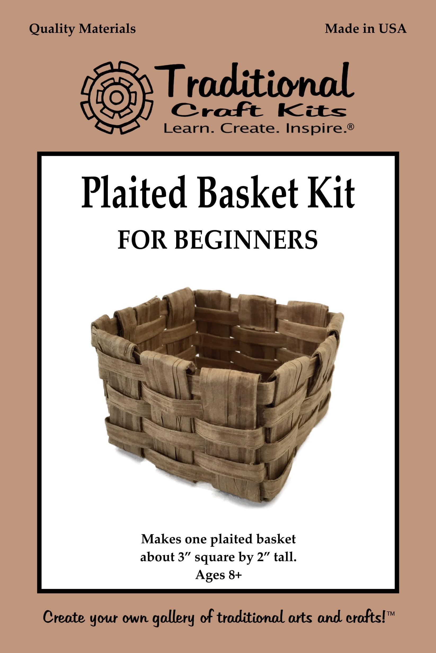 Traditional Craft Kits Plaited Basket Kit for Beginners
