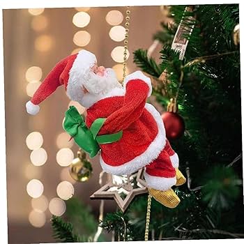 Xmasイルミネーション　クライミングサンタ Amazon.co.jp: 電気サンタクライミングロープ、音楽電池式