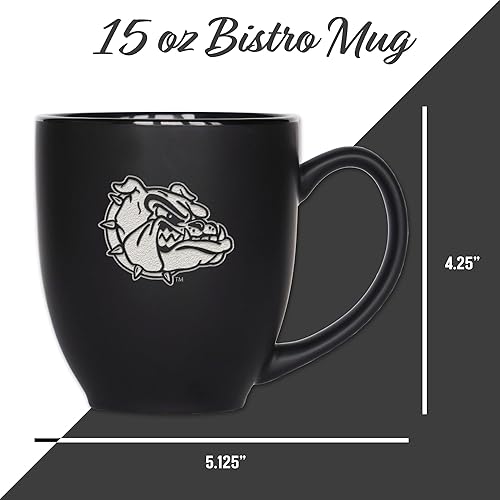 Miniatura 242 de Rico Industries NCAA Primary - Taza personalizada de 15 onzas, color negro mate, para bebidas calientes o frías Nebraska Cornhuskers