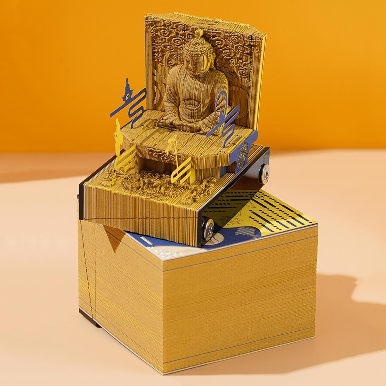 Notatniki 3D, notatnik 3D, grafika 3D, 205 arkuszy papieru do rzeźbienia, artystyczny notatnik, do odrywania papieru, artystyczne podkładki 3D, nieprzywierające karteczki samoprzylepne, papier DIY,