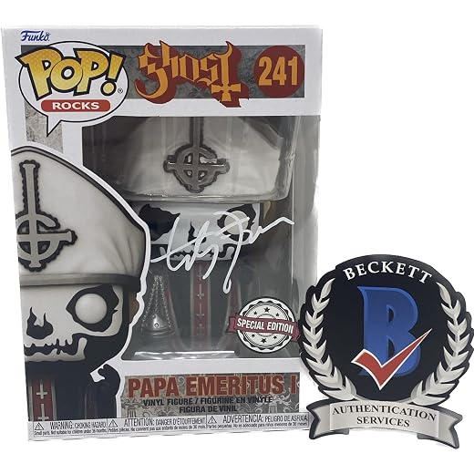 Tobias Forge Ghost Signed Autographed Papa Emeritus I Funko Pop 241 Beckett COA