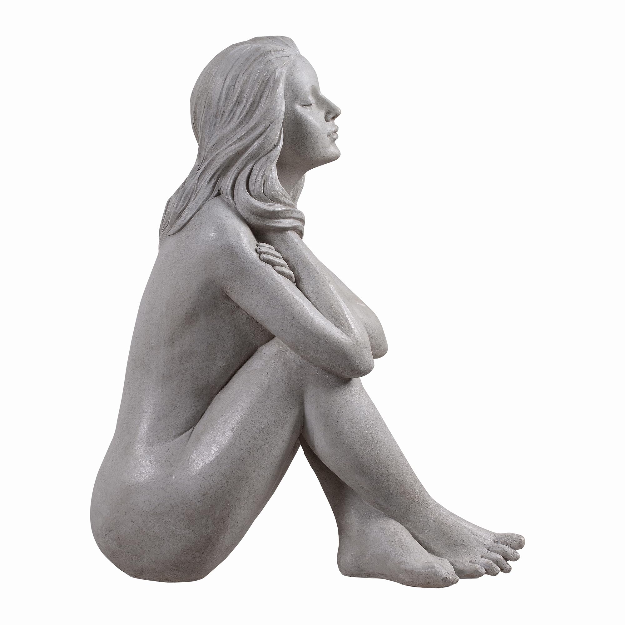 HI-LINE Gift Ltd. Gartenstatue Denkende Dame aus Kunstharz