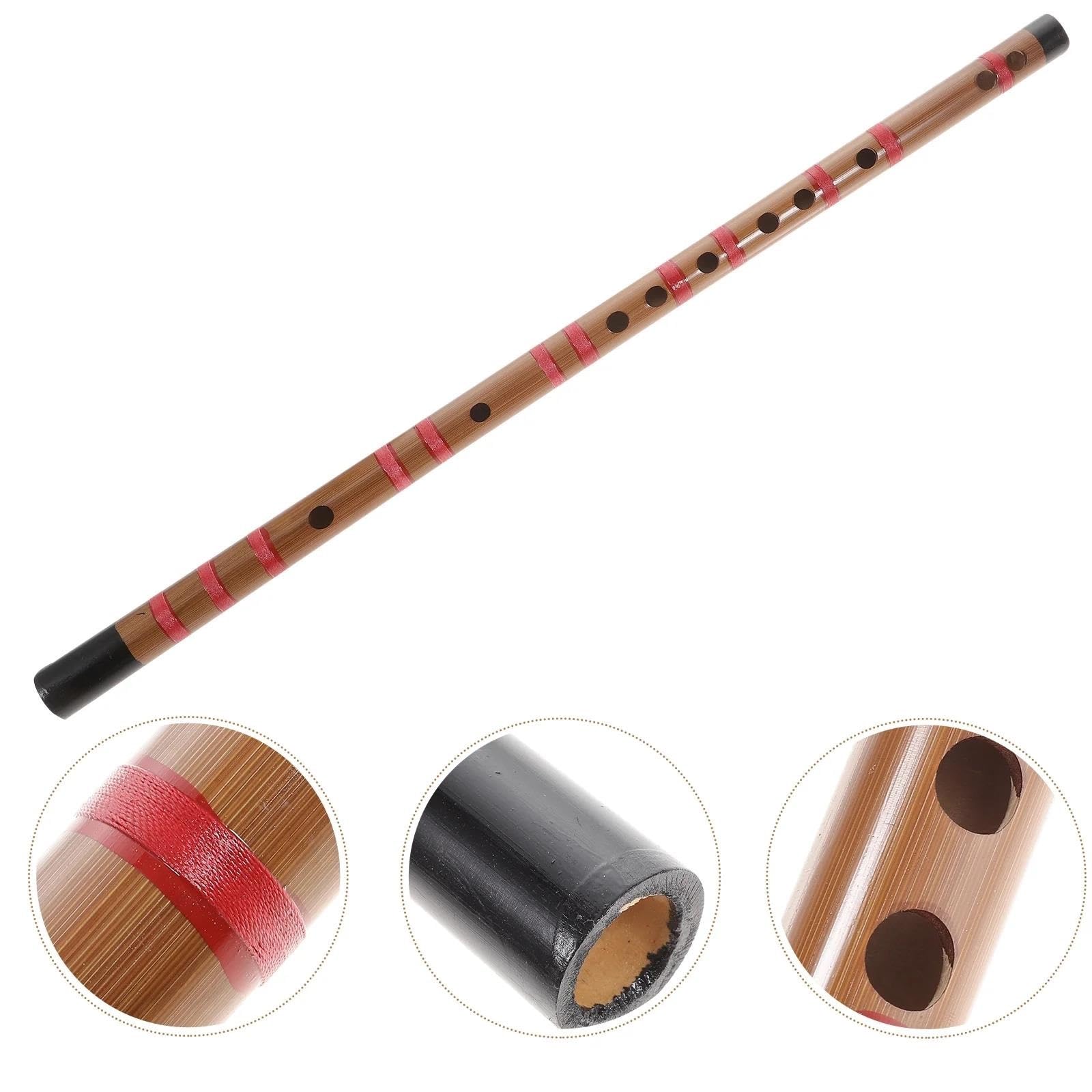 Bambusflöten-Set Japanische Shakuhachi Anfänger-Bambusflöte Aus Holz, Chinesisches Traditionelles Instrument (Color : 2.2X53.5CM)