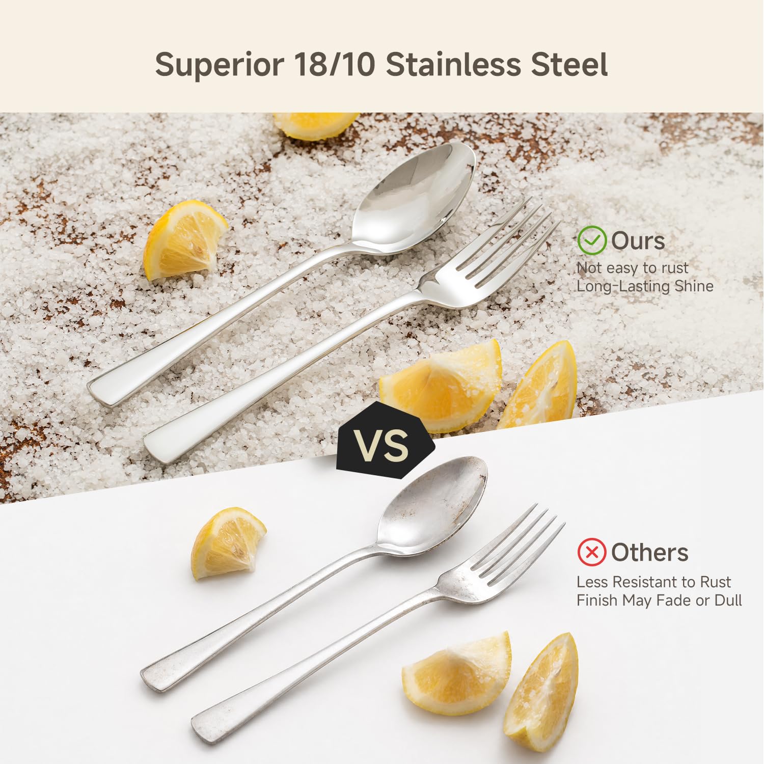 KINGSTONE 16 Piece Salad Forks Set, 18/10 Stainless Steel Forks — Amazon image 4