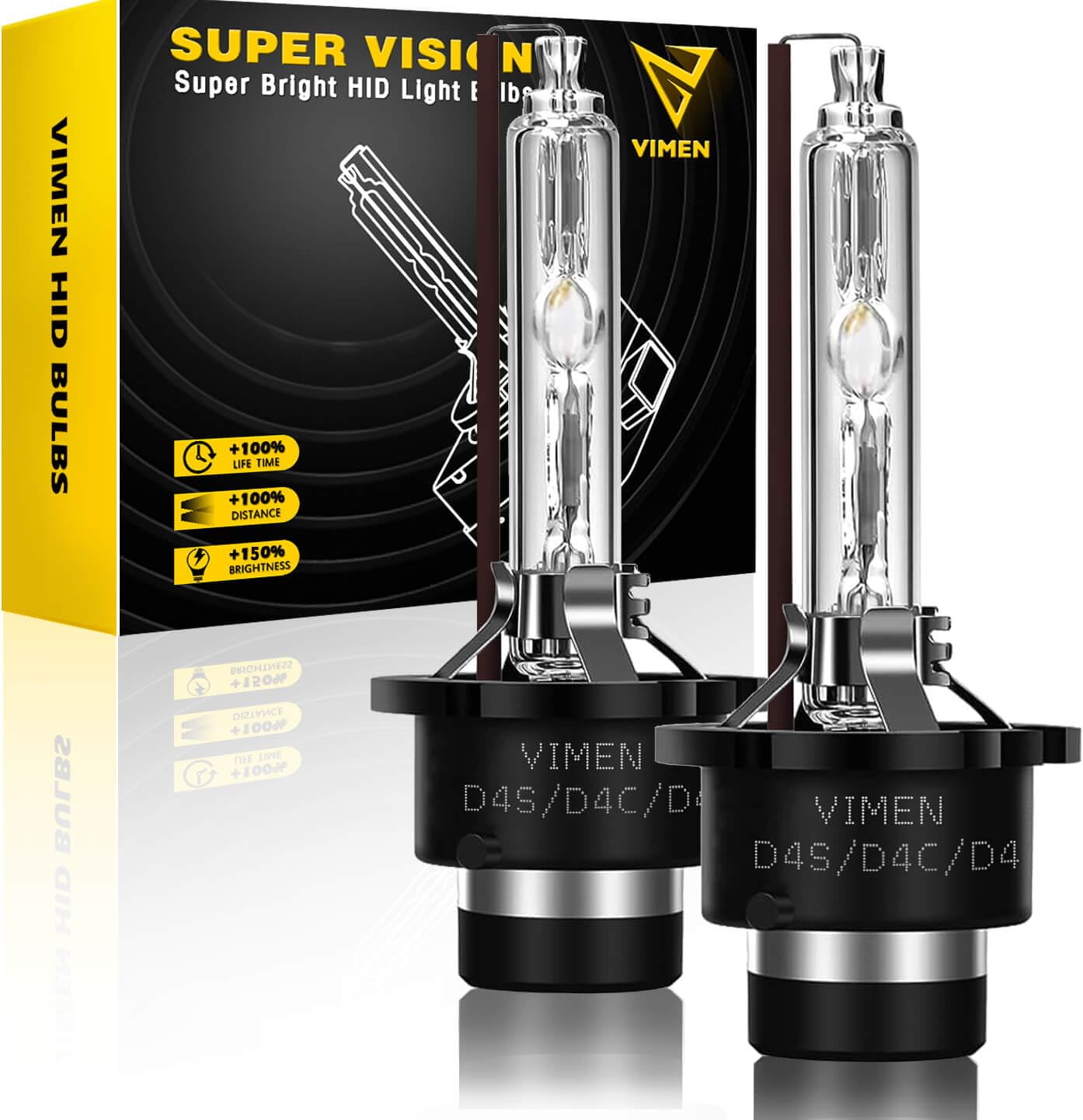 Amazon | VIMEN D4S HID バルブ 4300K 35W 純正交換用 D4C汎用 HID