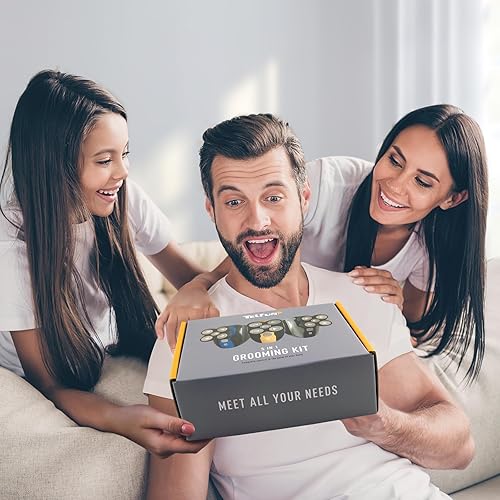 Miniatura 7 de Telfun Cuchillas de repuesto para afeitadora, 7 cabezales, cuchilla de repuesto para cortadora de barba, fácil de instalar, cabezal de afeitadora