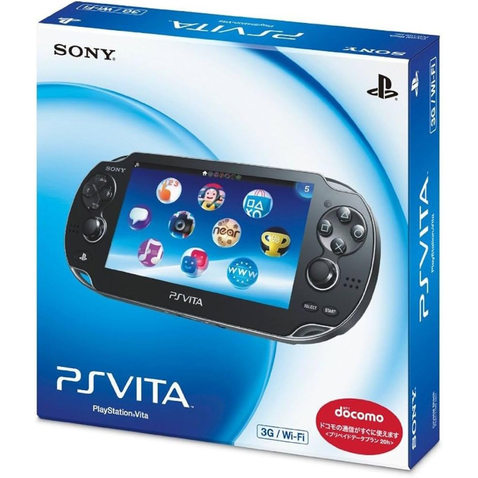 【整備済み品】 PlayStation Vita (プレイステーション ヴィータ) Wi‐Fiモデル クリスタル・ブラック (PCH-1000 ZA01) 【メーカー生産終了】
