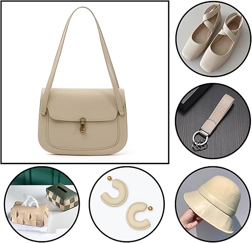 Miniatura 5 de Picheng Sábanas lisas de piel sintética de color sólido de 13.8 x 53 pulgadas, rollo de piel sintética suave muy adecuado para hacer manualidades