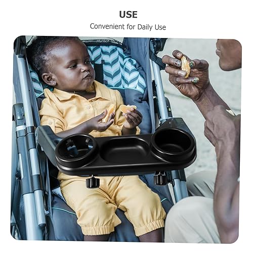 Miniatura 9 de Bandeja de aperitivos para cochecito, soporte de alimentos portátil, accesorio para cochecito ligero, accesorios para aperitivos y bebidas