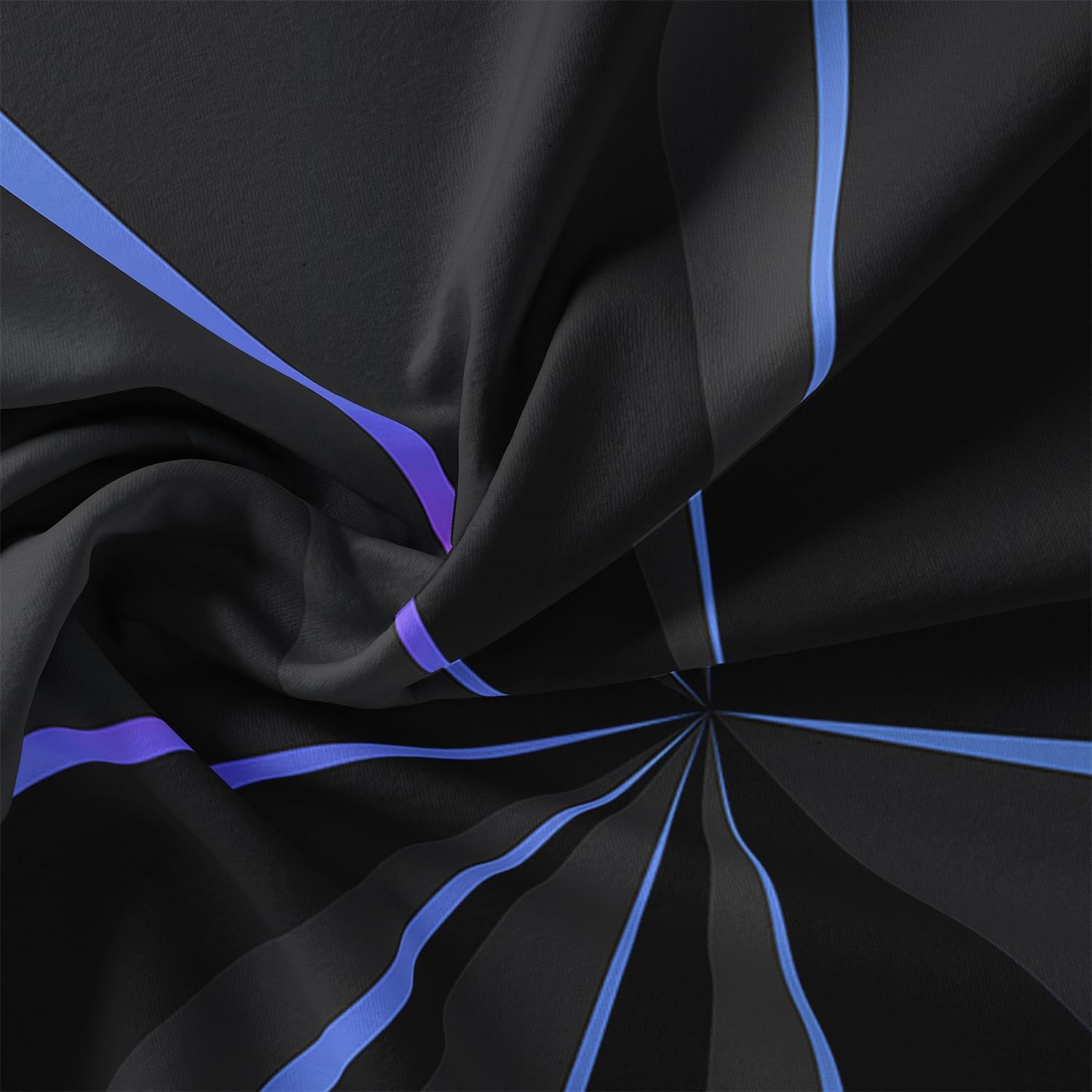 Duvet Cover Set Full Size, Blue and Black Digital Geometric Printed Comforter Cover Set Personalized Space-Themed Plaid Bedding Set for Adult Kids Boys Girls (1 Duvet Cover + 2 Pillowcase)