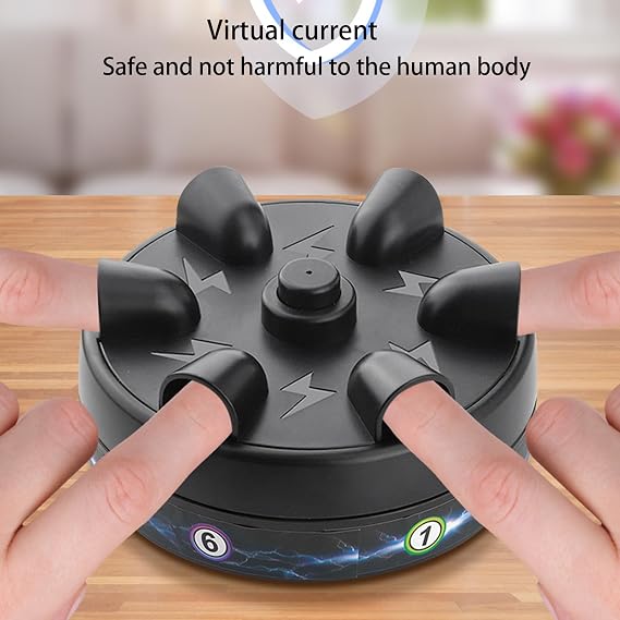 Finger Shock Game, Amazing Roulette Shocking Game, Electric Finger Lies Detector, Six-Finger Lies Detector Test Machine, Electric Shock Roulette Games Prank Toys, Funny Toy for Family Party