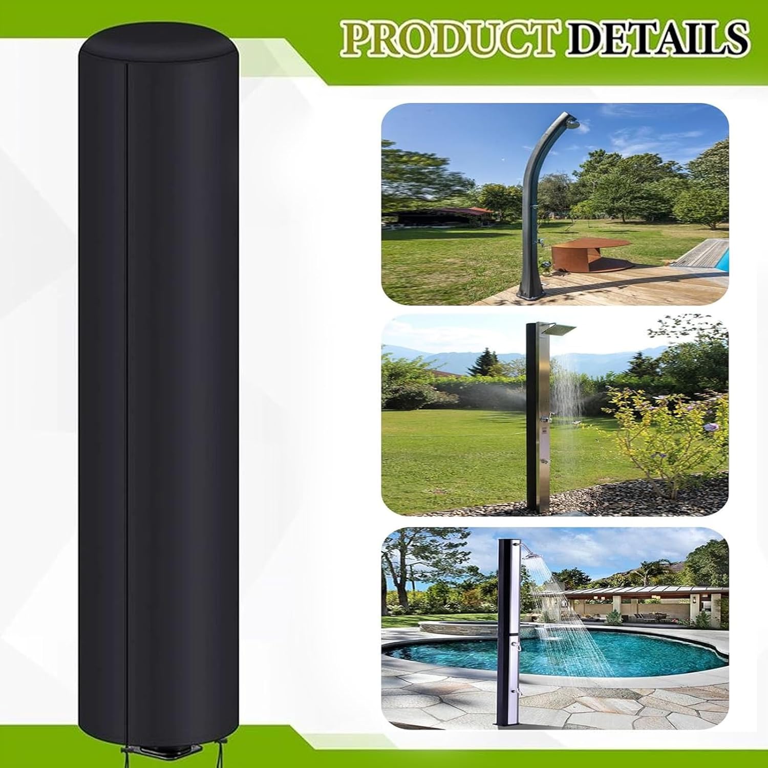 Outdoor Solar Shower Cover - Heavy Duty Windproof Protective Cover | Outdoor Solar Shower Guard for Adventure, Yard, Patio, Backyard, Hiking, Mountaineering, Camping, Travel, Outdoors Activities