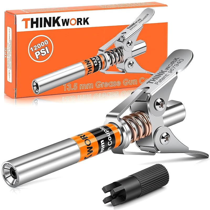 Acoplador para pistola de graxa THINKWORK com cabo duplo e alcance estendido W6177