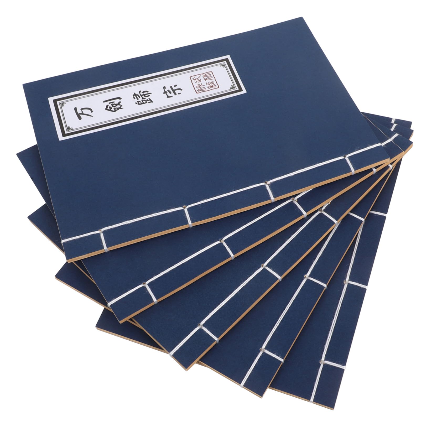 Carnet de style chinois pour calligraphie sans bavure lot de 5 blocs de papier portable uni
