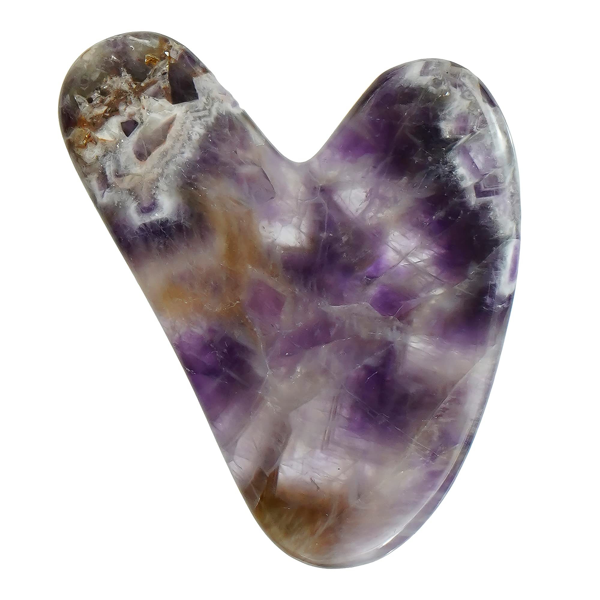 Artattention Face Massage Amethyst Gua sha, Pack of 1, Face Massage Tool, Beneficial in Eye Puffiness and Skin Care