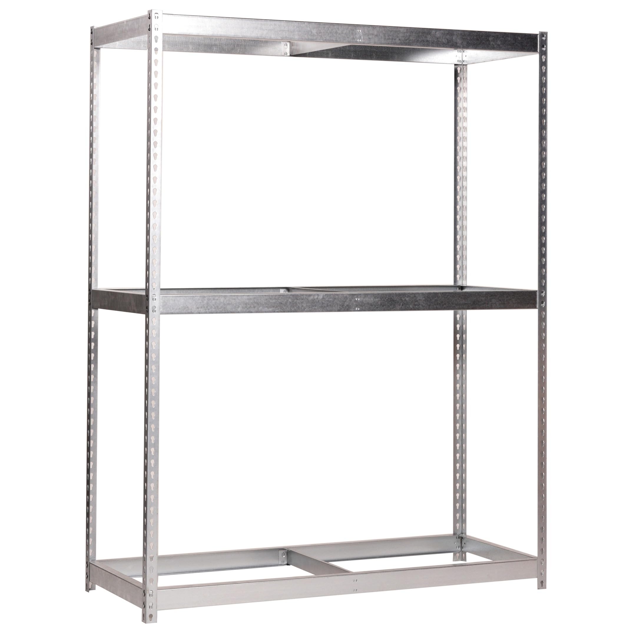 Estantería Industrial, 2000x1500x450 mm, 600 kg de Punto Flexión, 3 Niveles, Sin Baldas, Estantería Garaje, Galvanizado - Simonforte