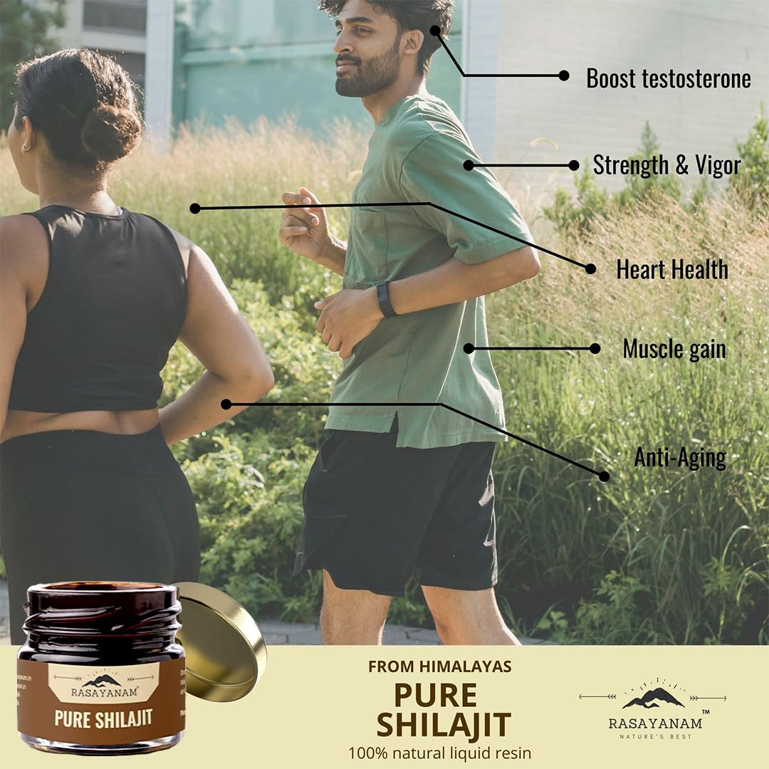 Rasayanam Pure Himalayan Shilajit Resin | Highly Purified with 75% Fulvic Acid & 80+ Trace Minerals | Supports Energy, Stamina, Strength & Recovery | 60 gm — Amazon image 3