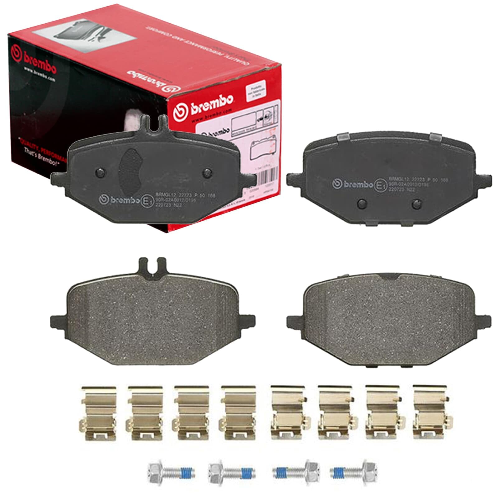 Brembo Fren Balatası, Arka Mercedes Gle Serisi V167, C167 (2018-2021), Gls Serisi X167 (2019 ve sonrası) 132(W) x 19(T) x 60(H1)-70(H2) mm P50168