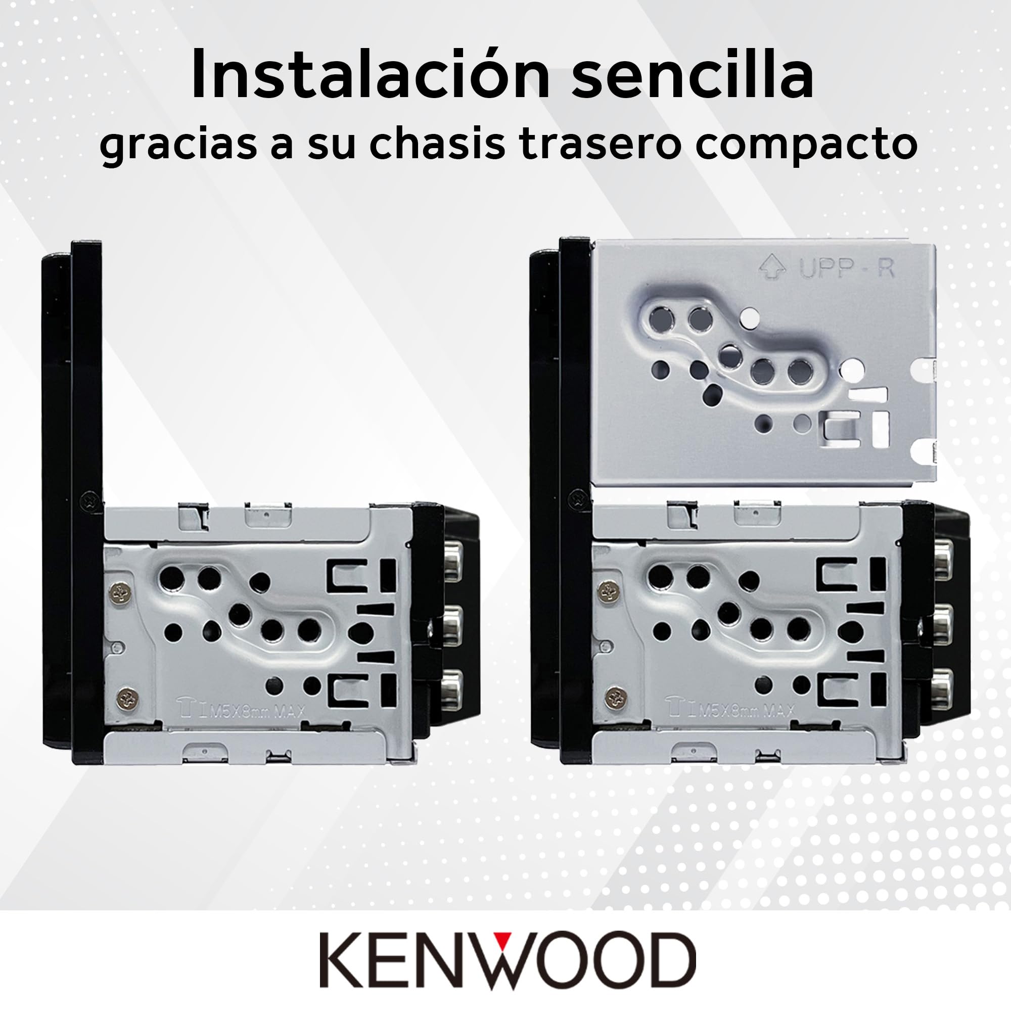 Kenwood DMX6523DABS AV sin Mecanismo 6,8" WSVGA, Dab+, CarPlay/Android Auto inalámbrico/con Cable, Duplicación inalámbrica bidireccional (2-Way), Bluetooth, Entrada para cámara de Marcha atrás