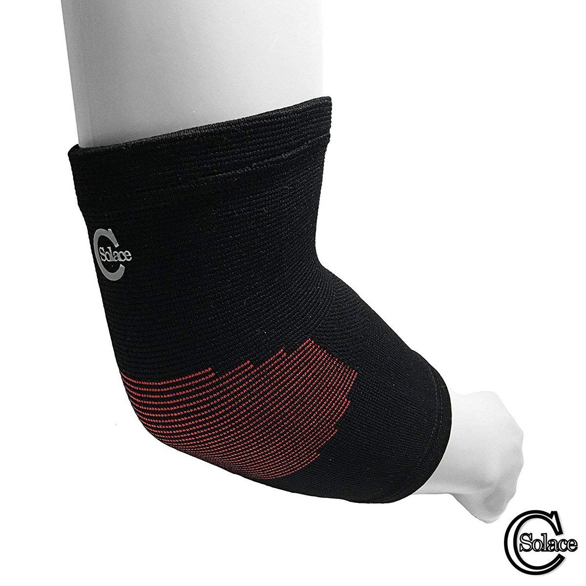Advance Ellenbogen-Kompressionsbandage, verstellbar, elastisch, 2 Stück