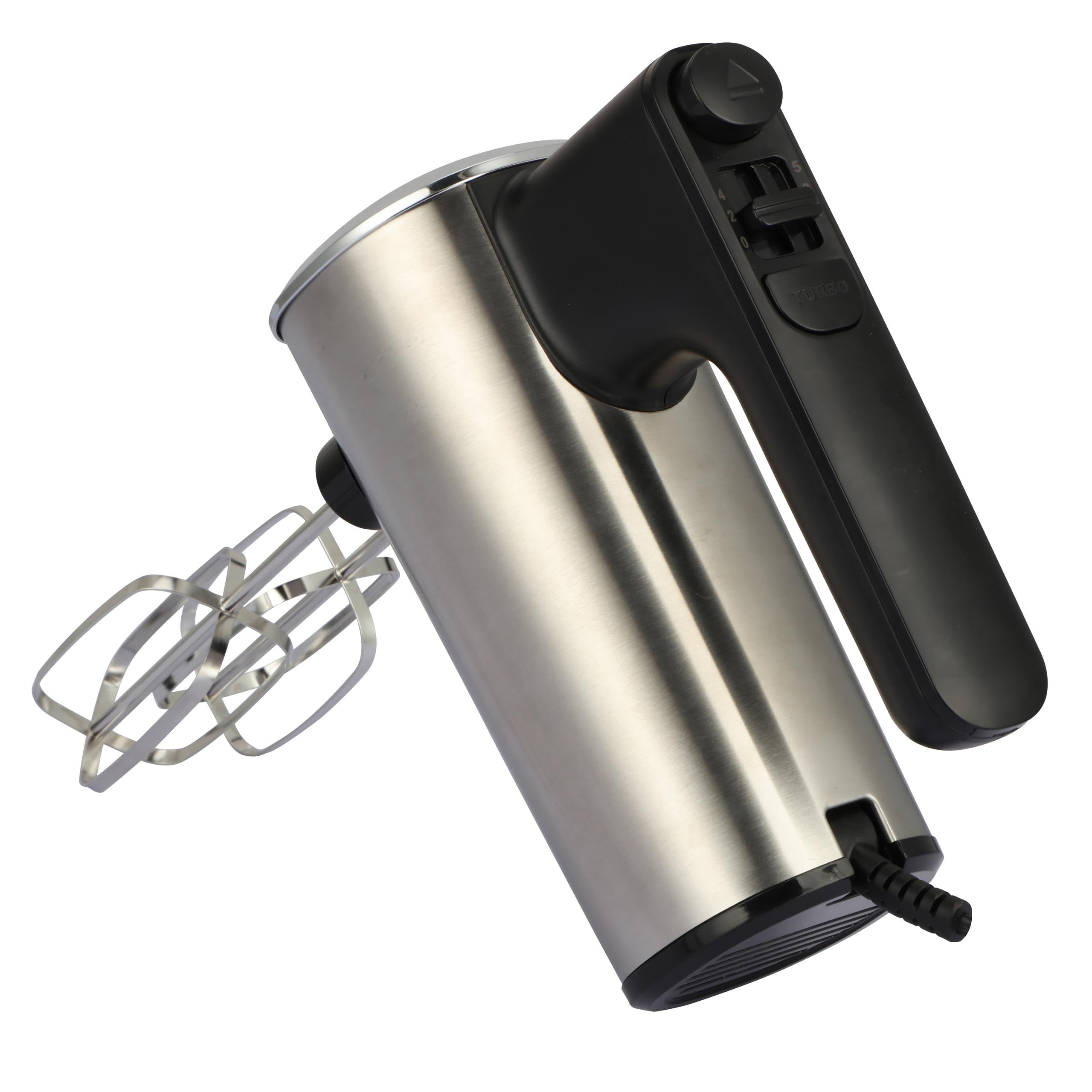 CAMRY batteur electrique cuisine à main avec unité de rangement – 5 vitesses Turbo – 900W – 3 embouts en acier inoxydable crochets pétrisseurs, fouets fouet electrique – Puissant et polyvalent