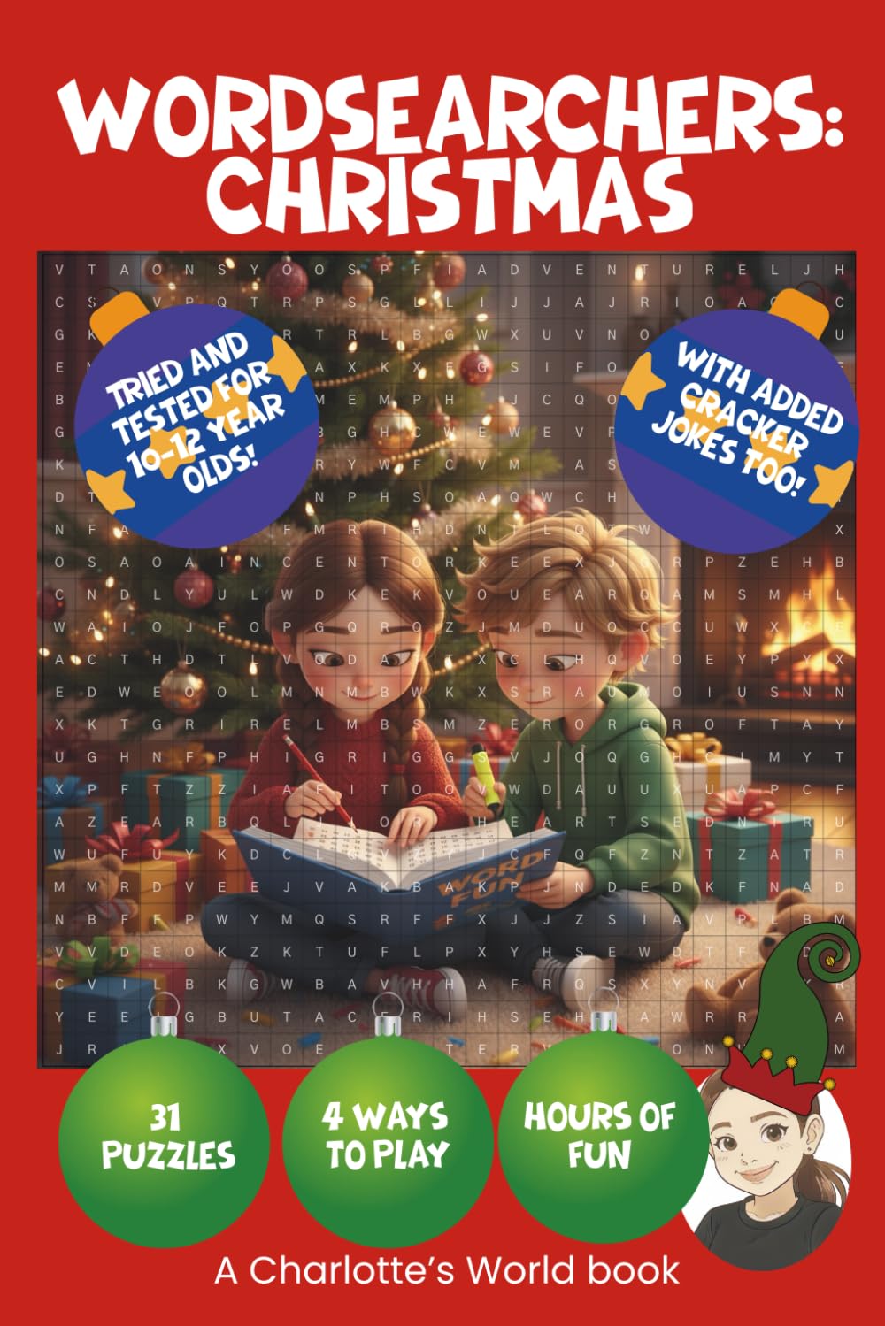 Wordsearchers Christmas: 31 Days of Word Search Puzzles and Jokes for Clever Kids (Ages 8-12): More Than Just a Puzzle! The Festive Challenge for youngsters everywhere