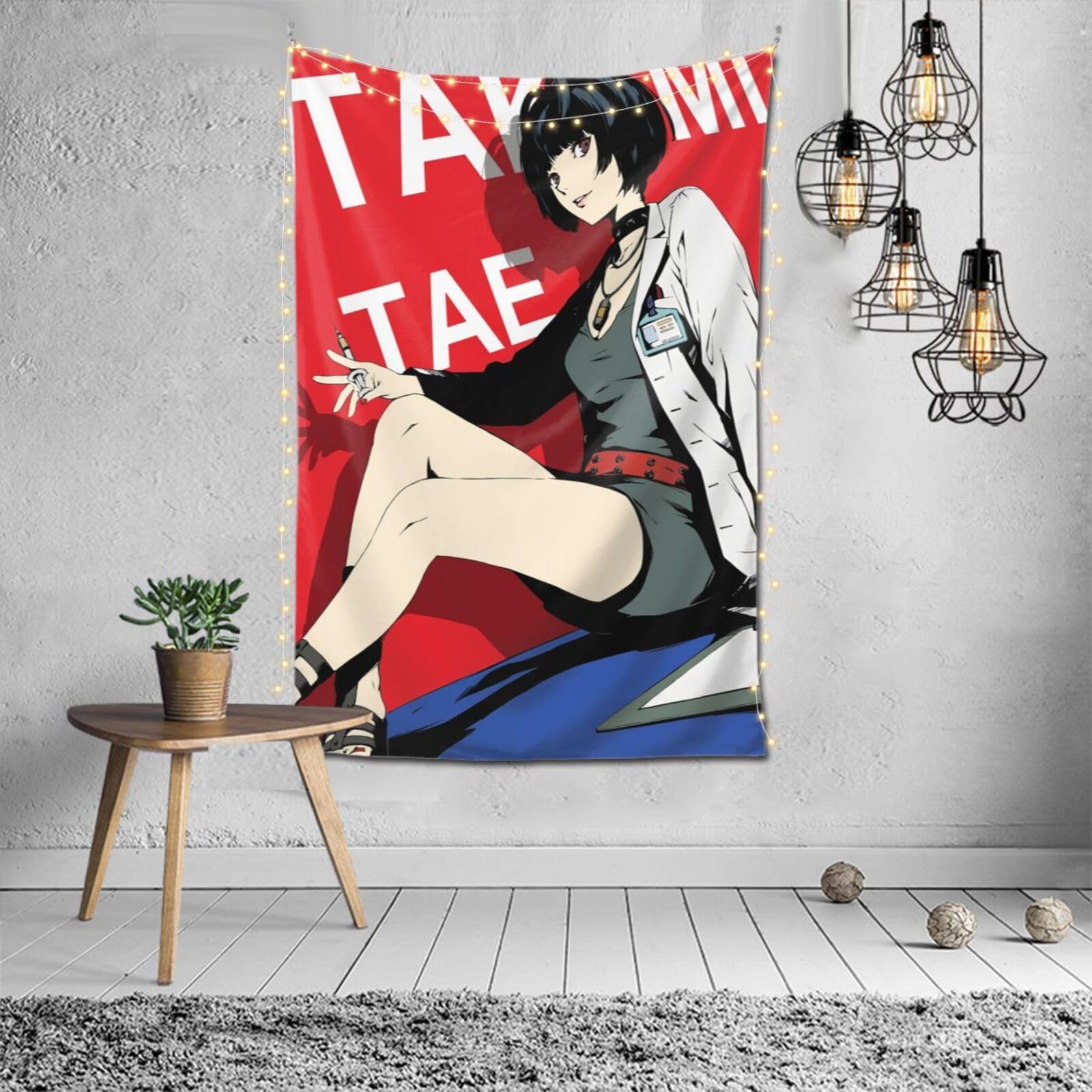 Amazon.co.jp: タペストリー ペルソナ5 新島真 ポスター 背景布 布