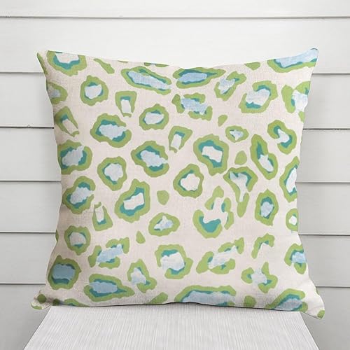 Vista 460 de ArogGeld Chinoiserie - Fundas de almohada escénicas asiáticas, estilo asiático, funda de almohada azul y verde Kelly, funda de cojín para decoración