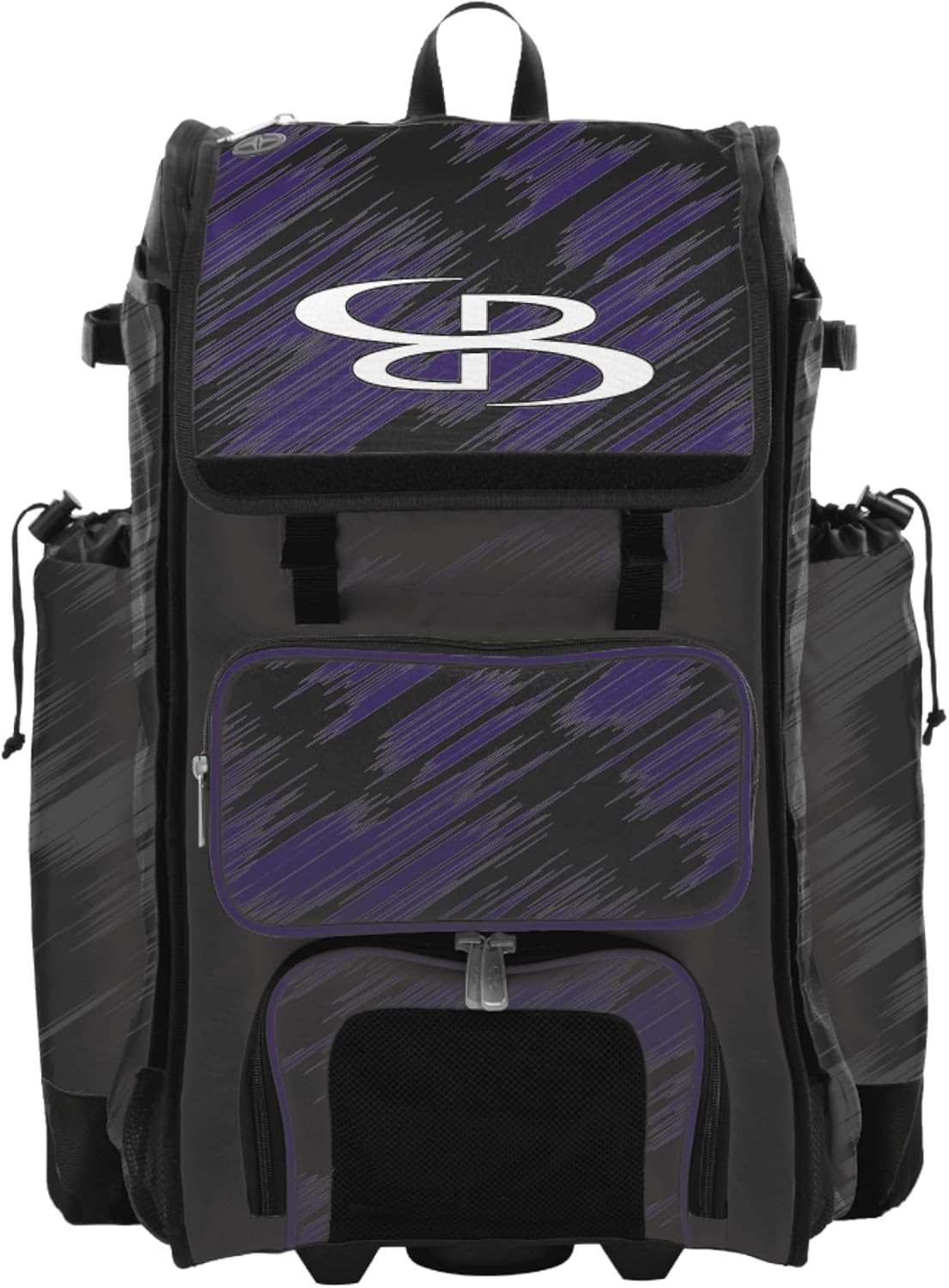 Boombah Catchers Superpack Hybrid Rolling Bat Bag - Wheeled & Backpack Version - Scratch - Multiple Colors
