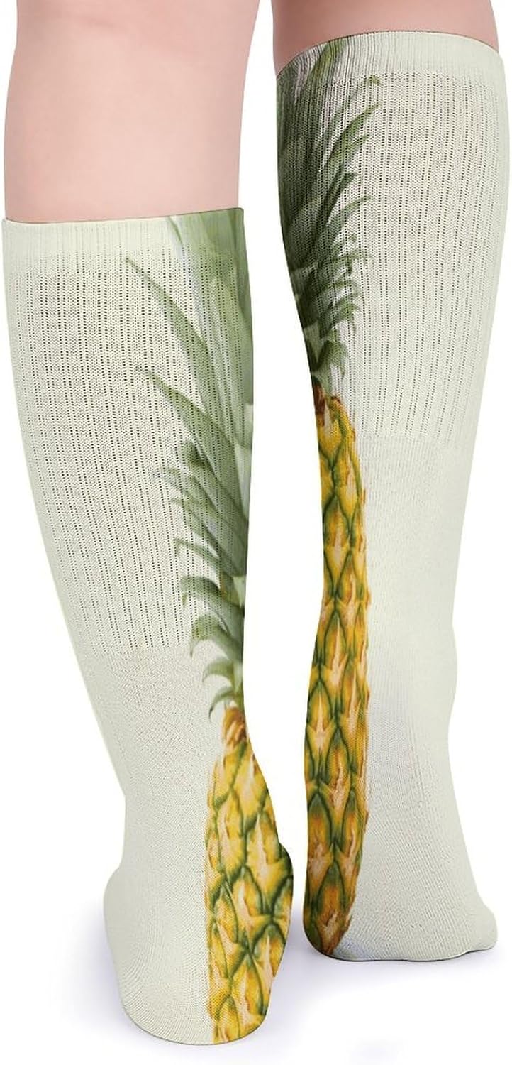 Fresh Pineapple Stocking - Cute Casual Long Athletic,Crew Sock for Men Women,Running Socks Soft Breathable for Gift