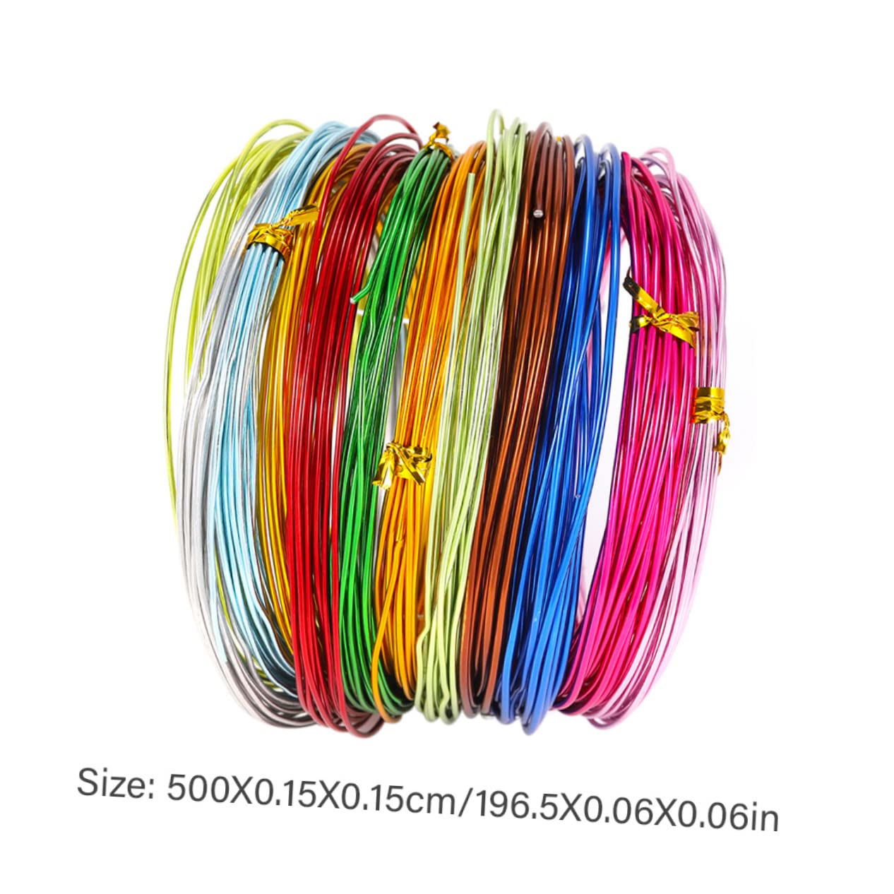 Filo di Alluminio Pieghevole per Gioielli DIY 1, 5mm 12 Pezzi