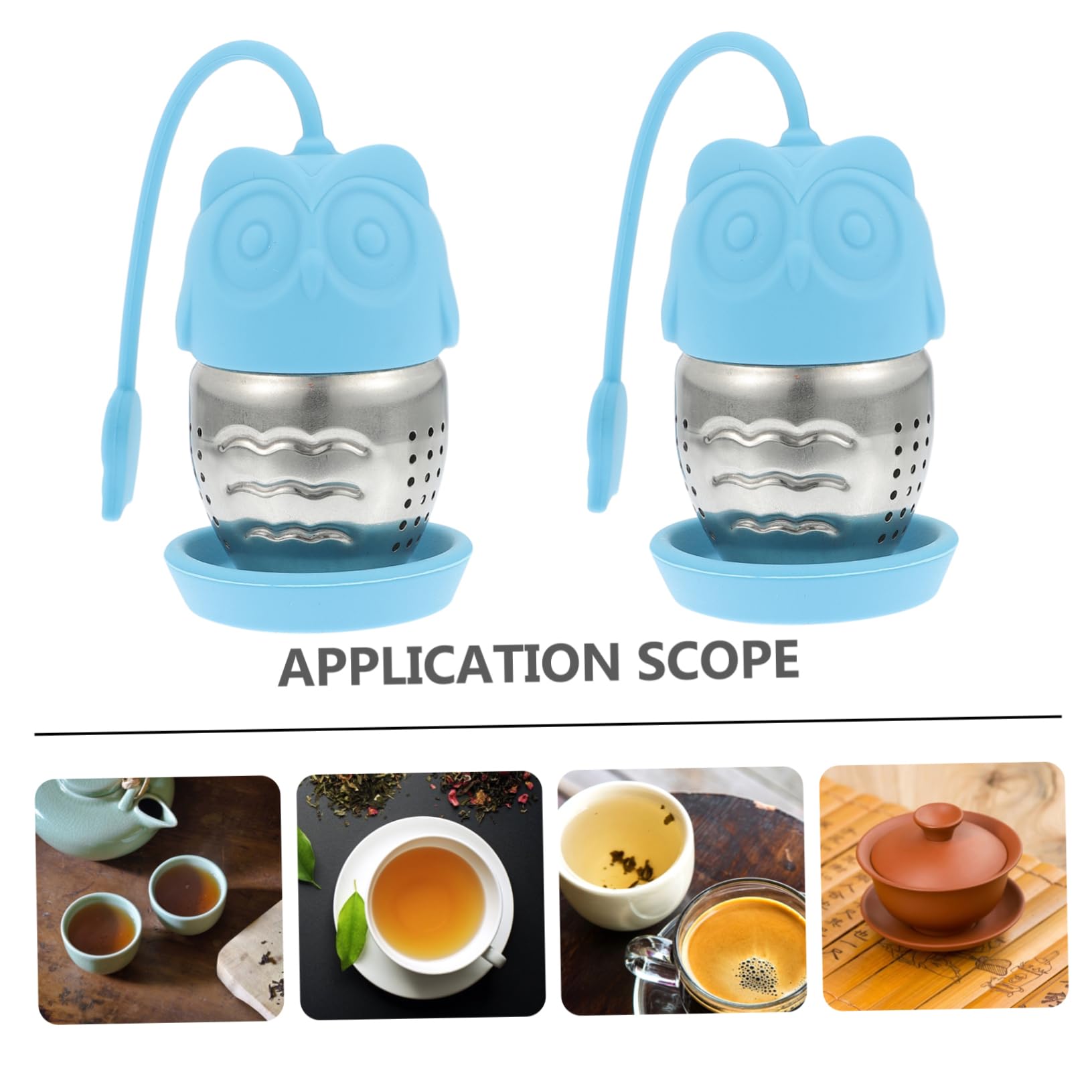 Alipis 6piezas Infusores De De Inoxidable Reutilizables Filtros De Portátiles Para Casa