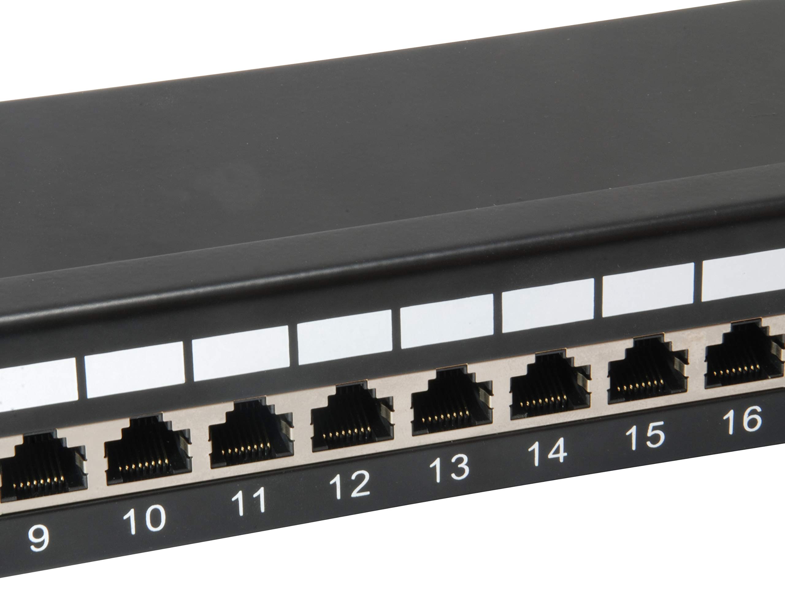 Equip panel patch 24x RJ45 Cat6 19" 1HE czarny
