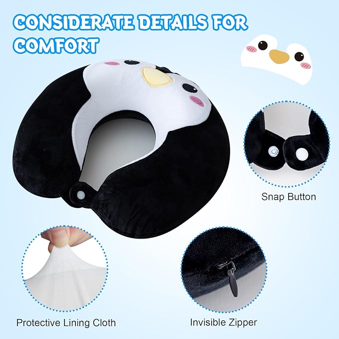 Almohada de Viaje Espuma Viscoelástica para Niños y Adultos miniatura 6