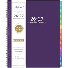 2026-2027 Monthly Planner - JUL 2026 - DEC 2027, Planner 2026-2027, 26-27 Academic Planner with Colorful Tabs, Calendar Planner 26-27 for Daily Organizing - Waterproof Cover 8" x10", Monthly Pages & Notes, Purple