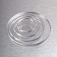 Vista 8 de 20 círculos redondos de acrílico blanco, disco redondo de acrílico blanco, hoja redonda, disco redondo de círculo Lucite de 1/8 pulgadas de grosor