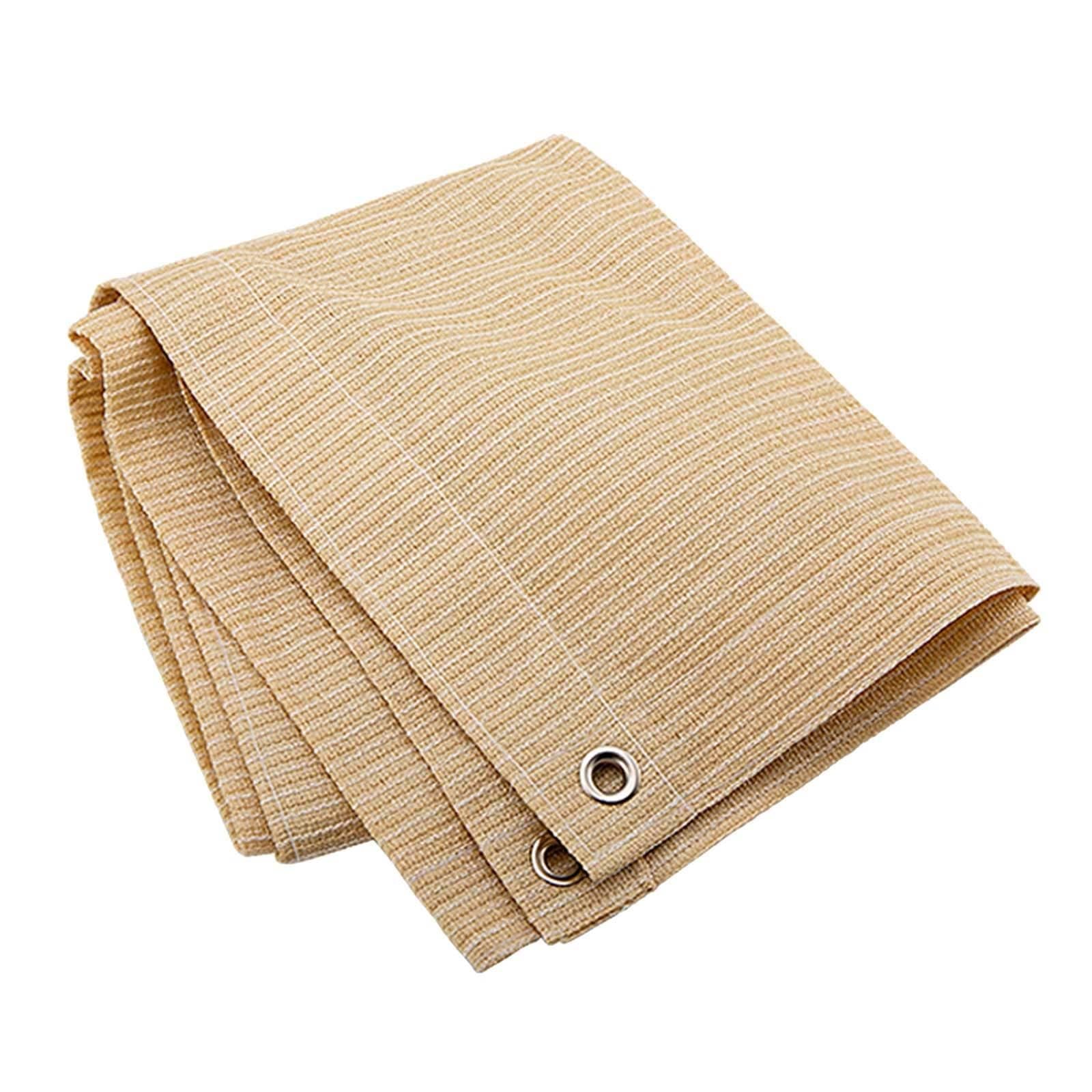 WQPMNYG Shade Sail Canopy for Balcony Terrace and GardenUV Protection Wind Block Available Sizes: 1x2m 2x2m 2x3m 3x3m 3x4m 4x5m 4x6m 6x6m (Beige 2x5m)