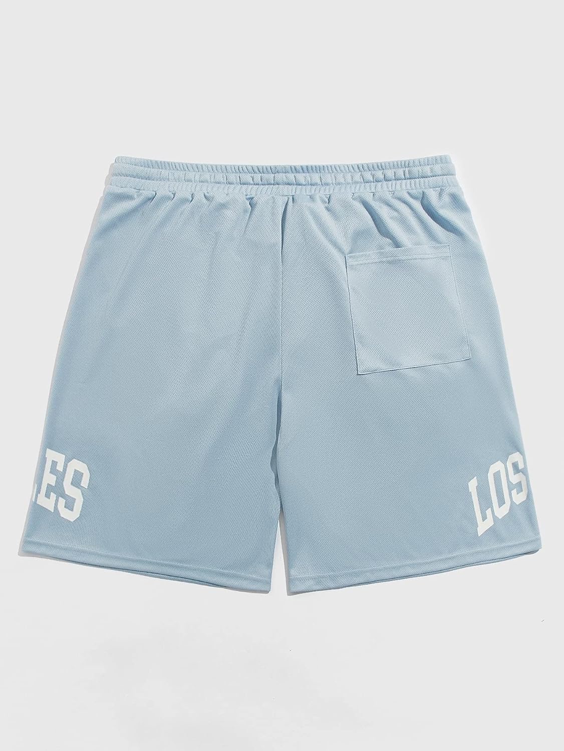 GORGLITTER Men's Letter Graphic Track Shorts Drawstring Waist Summer Workout Shorts - Image 2