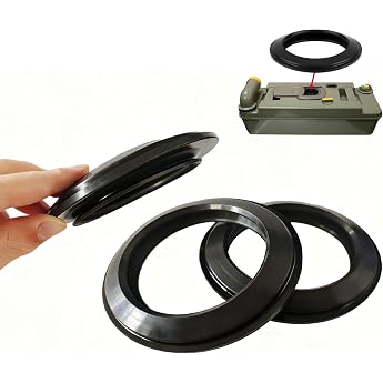 2pcs Toilet Seal for Thetford C2 C3 C4 C200 C250 C260 C400 & C500 - Waterproof Slider Seal Replacement for Camping Toilets Caravans and Motorhomes