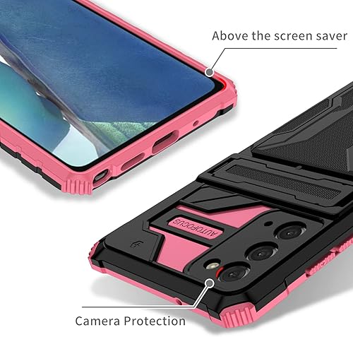 Miniatura 5 de Asuwish Funda de teléfono para Samsung Galaxy Note 20 Glaxay Note20 5G con protector de pantalla de vidrio templado y soporte para tarjeta de