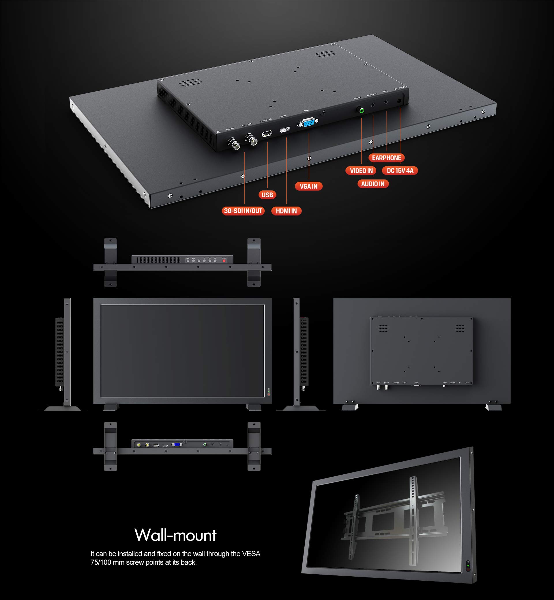 Amazon.com : LILLIPUT 21.5 inch PVM210S SDI HDMI Public View